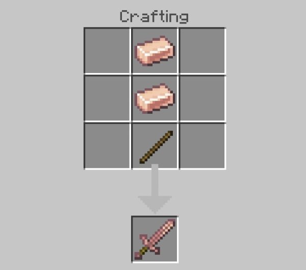 Craft Recipe for Rose Gold Sword