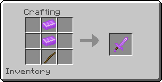 Craft Recipe for Enderium Sword