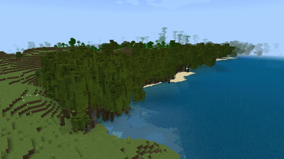 Another seed with Mangrove swamps at spawn