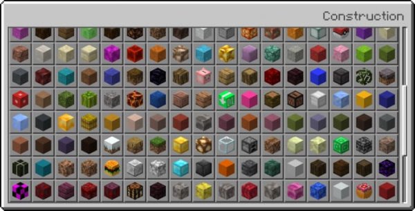 List of all mini blocks.