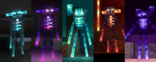 Five new textures for Enderman.