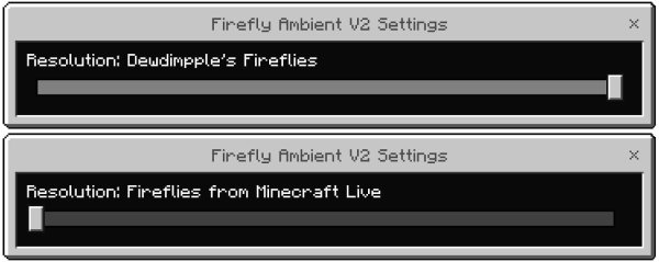 Firefly Ambient Settings