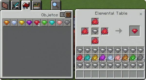 Elemental gem recipe craft.