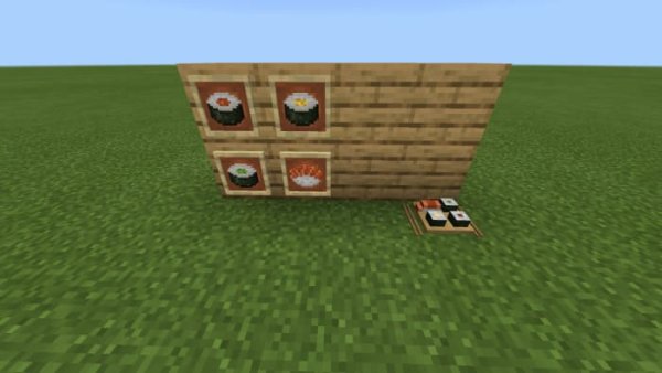 Sushi and sushi set in game