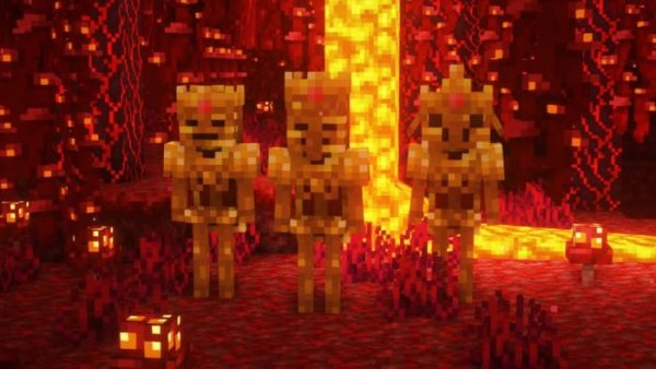 Golden Wither Skeletons