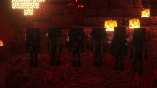 Updated Wither Skeletons textures with models