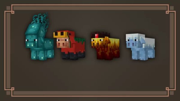 Pig variants like from the Mob Vote
