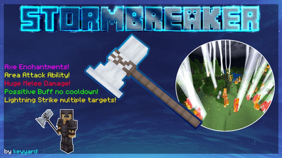 Stormbreaker Addon (Lightning Strike Area Attack Ability, Critical Attack and more!) | Compatible with other Addons
