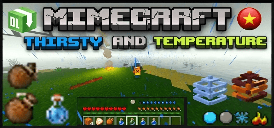 Thumbnail: 🔥Thirsty and Temperature Bar Addon V3.1💦 - Support 1.20💥