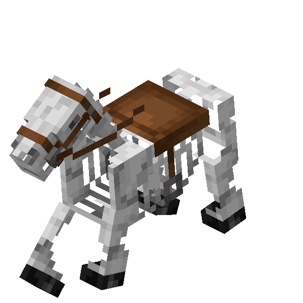 New skeleton horse run  animation