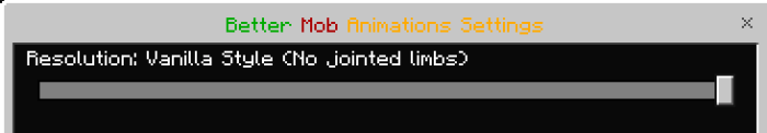 Better Mob Animations pack with vanilla style