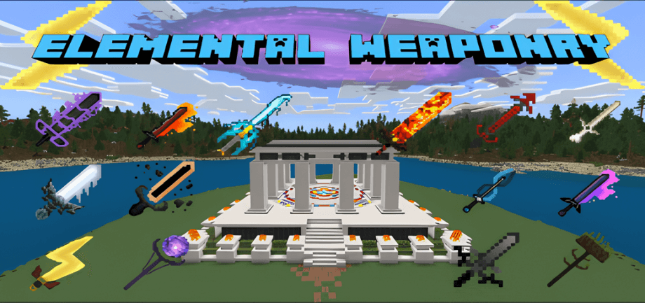 Thumbnail: More Swords Tools & Weapons! Elemental Weaponry V2 (Survival Compatible!) | NO Player.JSON!