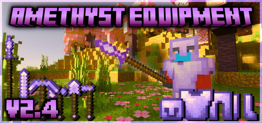 Thumbnail: More Armor, Weapons, Spear, and Tools Amethyst Addon! (𝟭.𝟮𝟬.𝟲𝟮 𝗕𝗶𝗴 𝗨𝗽𝗱𝗮𝘁𝗲!) [Compatible with Any Addon!] ‎‎