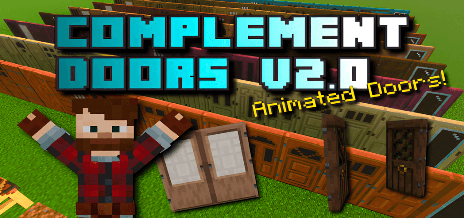Thumbnail: Complement Doors Addon (Animated Doors) By EndXenoc 1.20.30+