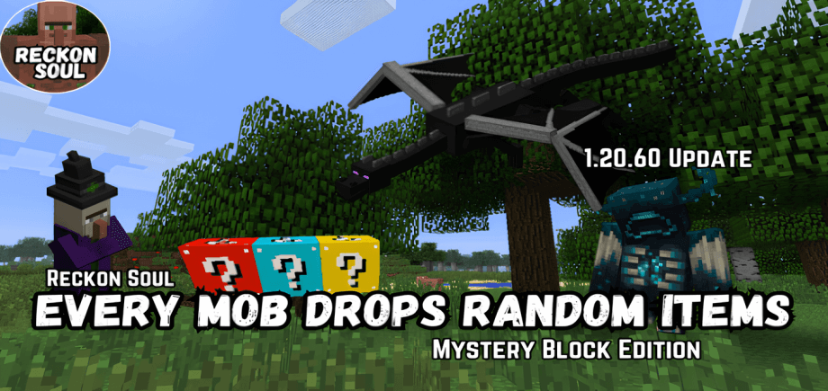 Thumbnail: Minecraft, But Every Mob Drops Random Items (Mystery Addon)