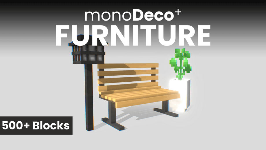 Thumbnail: monoDeco Plus Furniture | 500+ Blocks | v0.3.8